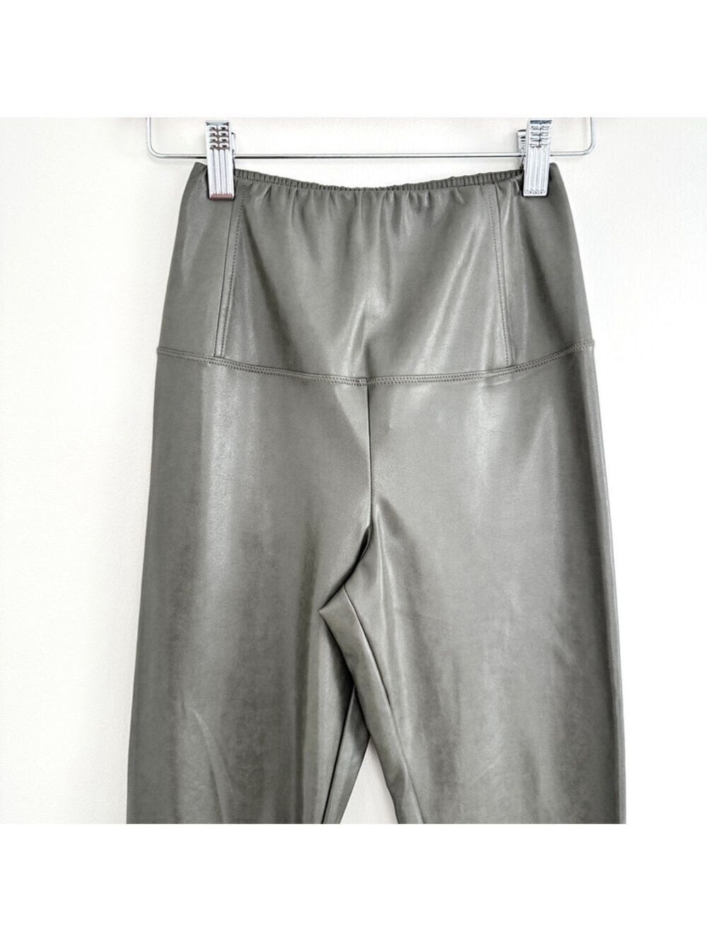 Wilfred Daria Pant Faux Leather Green Gray Womens Size XS - Picture 2 of 9